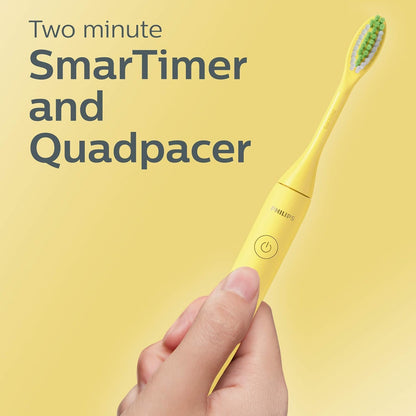 Philips One by Sonicare Battery Toothbrush, Brush Head Bundle, Mango, BD30001/AZ Philips Sonicare