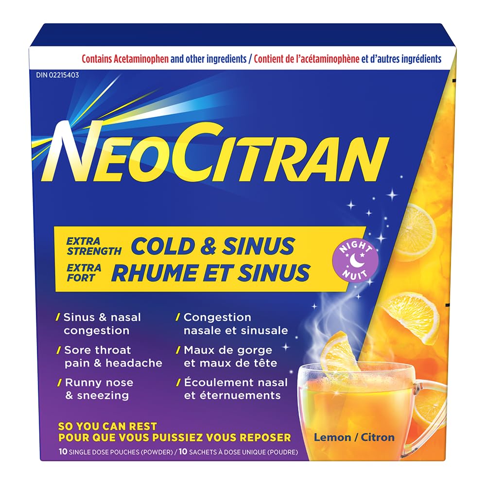NEOCITRAN® ES Cold & Sinus Night Lemon NEOCITRAN