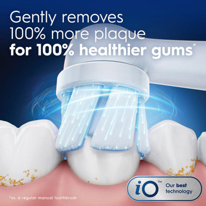 Oral-B iO Genuine Replacement Brush Heads, White, 4ct Ultimate Clean + 1ct Gentle Care, 15 Month Supply, Compatible Exclusively with Oral-B iO Electric Toothbrushes, Not Compatible with any Other Series Including: Pro, Vitality, Smart, or Genius - Available at All In One Marketplace Canada