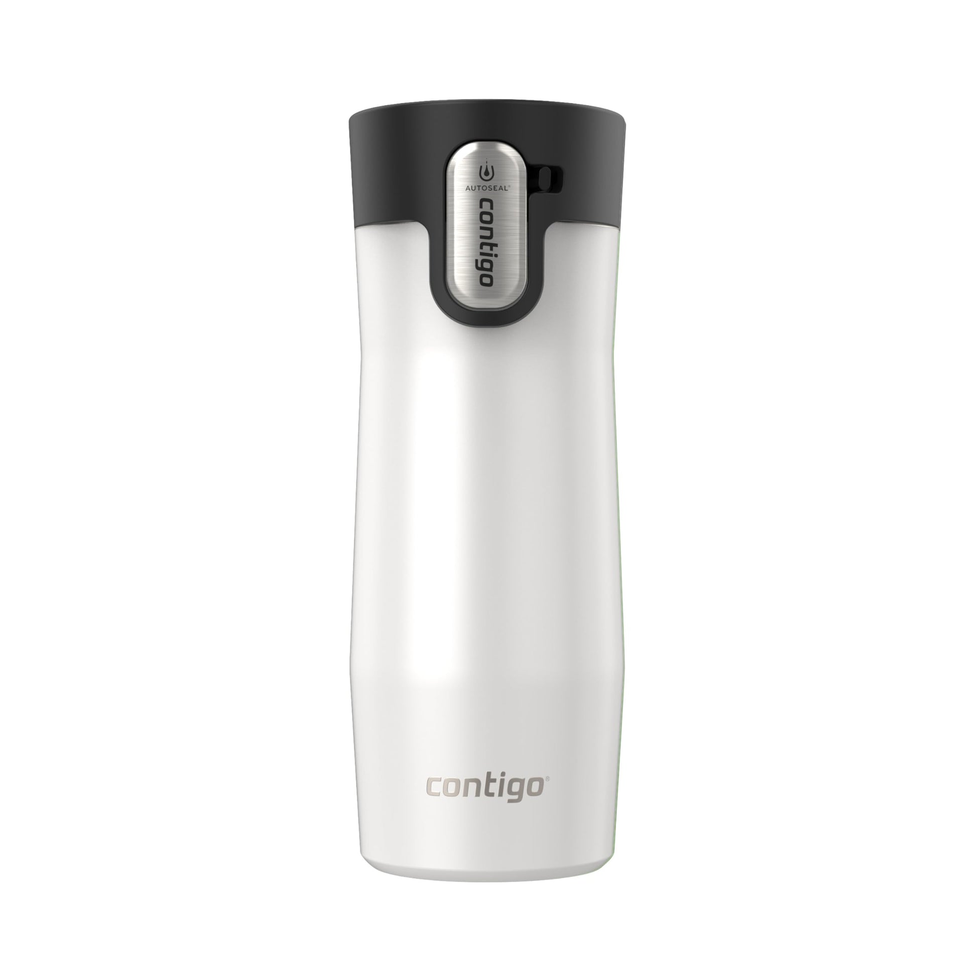 Contigo West Loop 3.0 Stainless Steel Travel Mug with Tea-Bag Hook & Spill-Proof Lid, Vacuum-Insulated Reusable Cup Coffee and Tea, 16 oz (473 mL), Salt - Keeps Drinks Hot up to 11 Hours