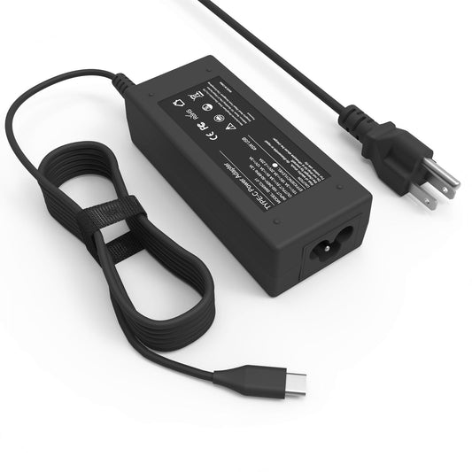 Chromebook Charger 45W USB C Compatible with HP Lenovo Dell Acer Asus Google Samsung Chromebook Laptop Charger Chromebook Computer Charger Universal Type C Fast Charging Power Cord