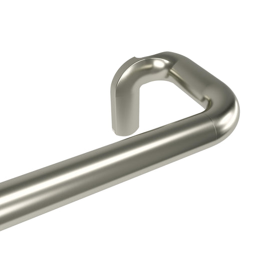 Umbra Twilight Curtain Rod Set – Wrap Around Design Ideal for Blackout or Room Darkening Panels, 30 to 84 Inches, Nickel Umbra