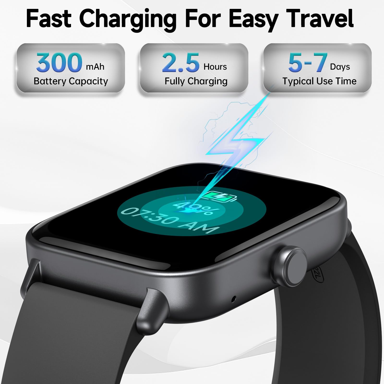Smart Watch for Men Women (Answer/Make Call), Alexa Smartwatch Compatible with Android iOS, Fitness Tracker with Heart Rate SpO2 Sleep Monitor, 1.8'' HD DIY Dial Waterproof Watch with Bluetooth Call - Available at All In One Marketplace Canada