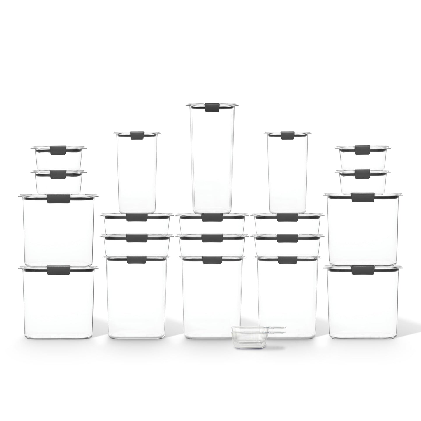 Rubbermaid Brilliance Pantry Containers, Airtight Food Storage Containers with Lids, BPA-Free, Set of 20 with 2 Scoops (42 Pieces Total) - Perfect for Kitchen and Pantry Organization 🍁 All In One Marketplace Canada