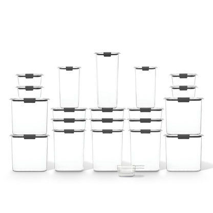 Rubbermaid Brilliance Pantry Containers, Airtight Food Storage Containers with Lids, BPA-Free, Set of 20 with 2 Scoops (42 Pieces Total) - Perfect for Kitchen and Pantry Organization 🍁 All In One Marketplace Canada