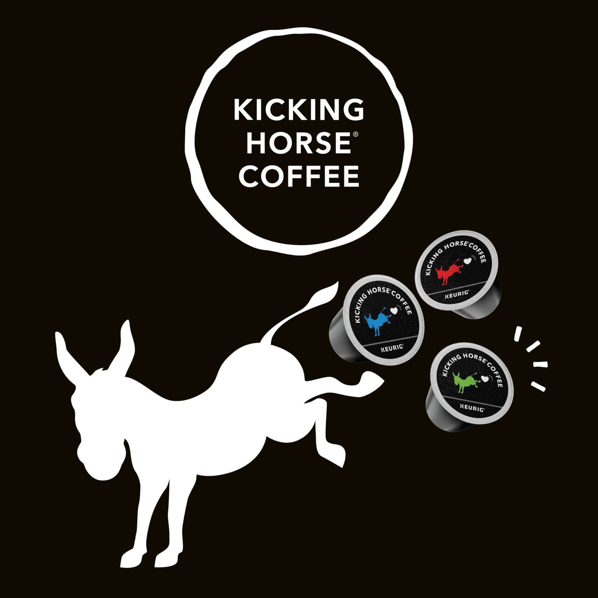 Kicking Horse Dark Roast K-Cup Coffee Pods, 24 Count