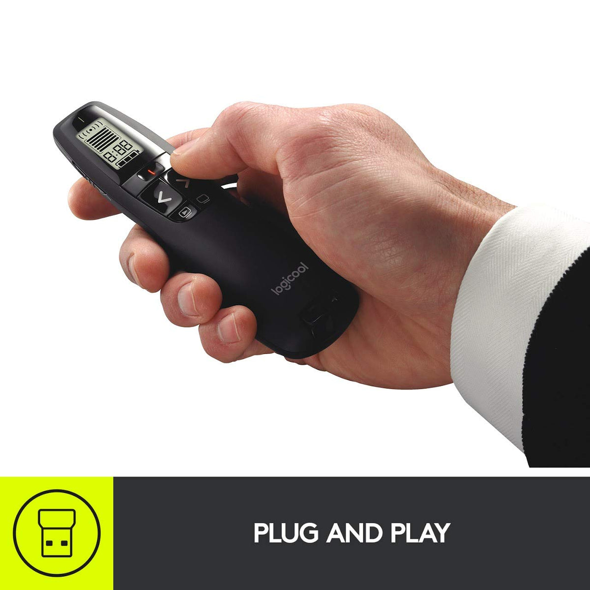 Logitech Professional Presenter R800 Wireless Presentation Clicker - Black