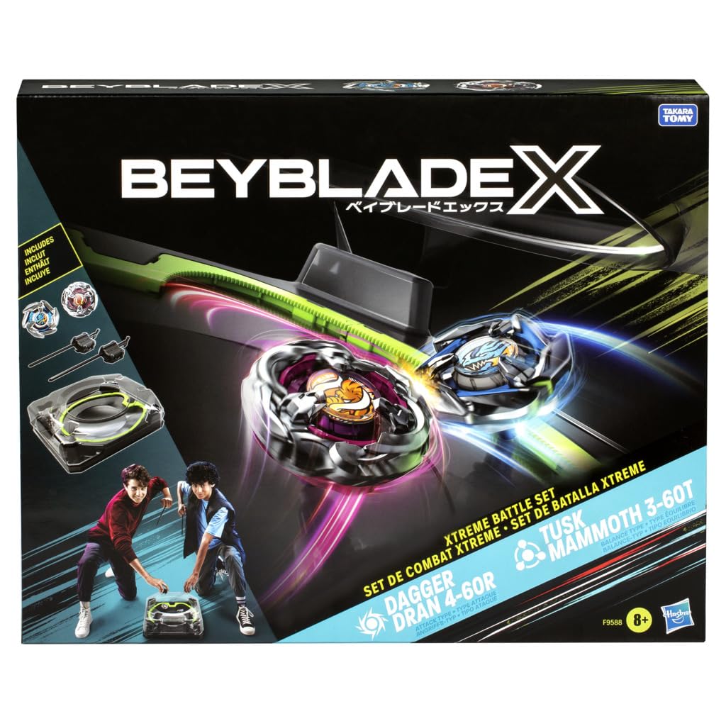 Beyblade X Xtreme Battle Set with Beystadium Arena Featuring X-Celerator Rail, 2 Right-Spinning Top Toys, 2 Launchers, Toys for Boys and Girls, 8+ 🍁 All In One Marketplace Canada