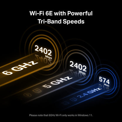 TP-Link Wi-Fi 6E AXE5400 PCIe WiFi Card for Desktop PC(Archer TXE72E) - Bluetooth 5.3, WPA3, 802.11axe Tri Band Wireless Adapter with MU-MIMO, OFDMA, Ultra-Low Latency, Supports Windows 11, 10 (64bit) 🍁 All In One Marketplace Canada