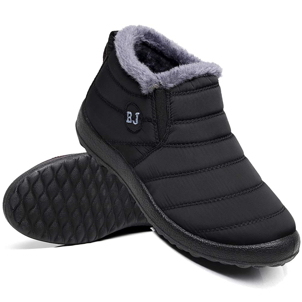 Ymombest Slip-On Winter Boots for Women Men, Water-Resistant Ankle Booties 🍁 All In One Marketplace Canada