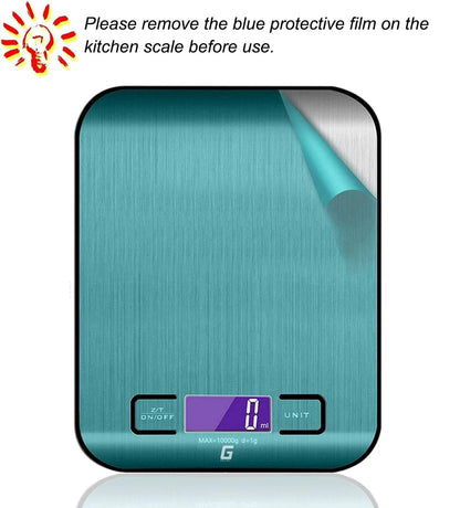Food Scale, GPlus+ Digital Kitchen Scale, Highly Accurate 5000g/11lb x 0.1oz, Food Scale for Cooking, Baking and Weight Loss, Kitchen Scale with Backlit - Batteries Included - Available at All In One Marketplace Canada