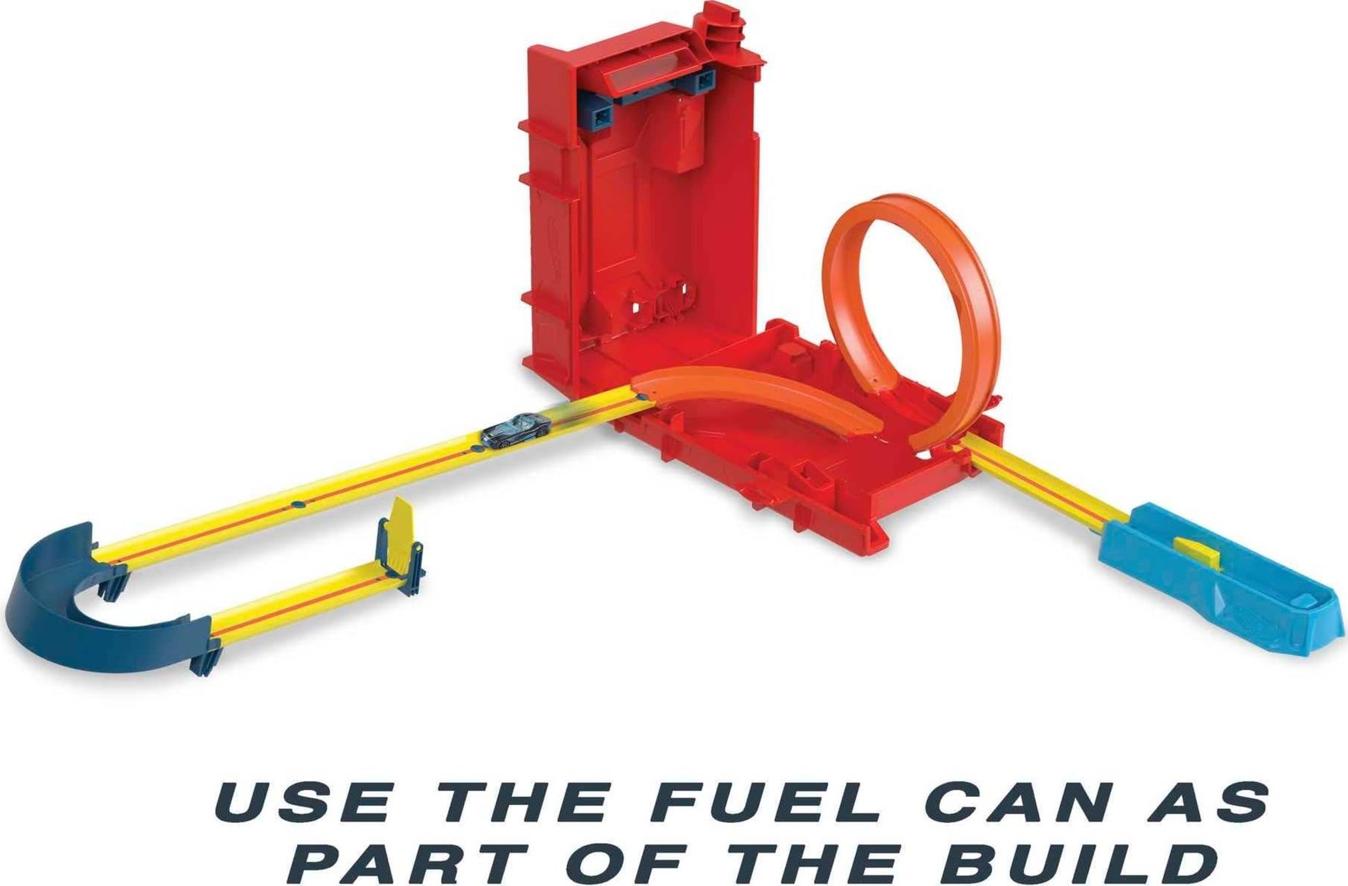 Hot Wheels Track Builder Unlimited Fuel Can Stunt Box Playset & Car Hot Wheels