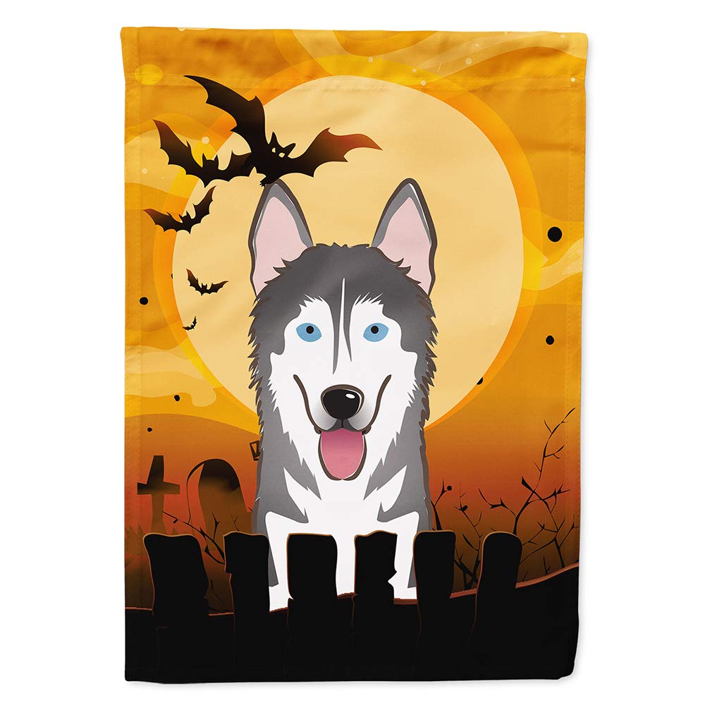 Caroline's Treasures BB1776CHF Halloween Alaskan Malamute Canvas House Size Flag, Multicolor, Large
