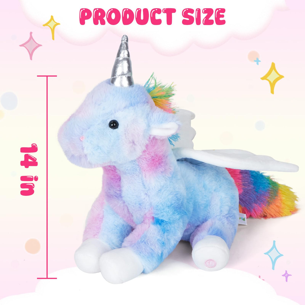 CozyWorld 42CM Light up Rainbow Unicorn Stuffed Animal Glowing Soft Plush 🍁 All In One Marketplace Canada
