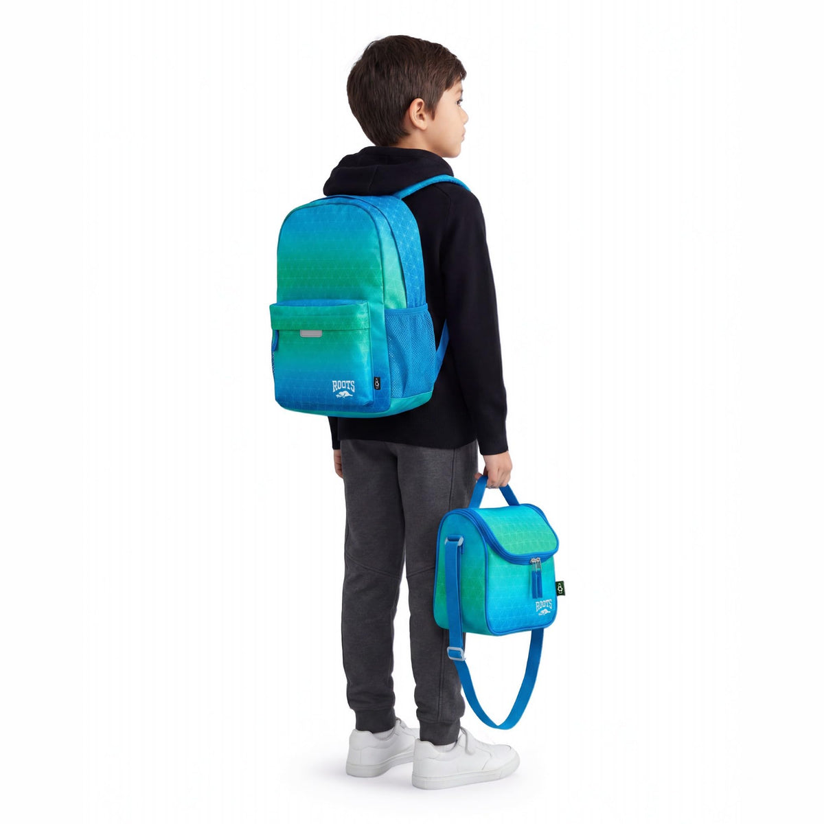 Roots Essential Kids 3-in-1 Backpack Set, Green, 22.5L