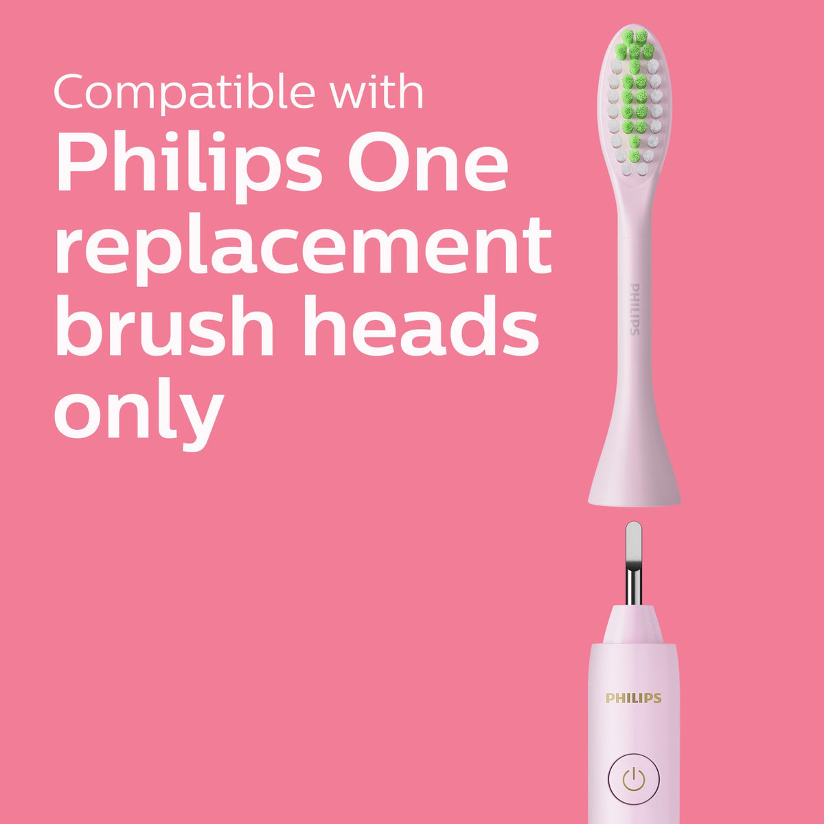 Philips One by Sonicare Battery Toothbrush Holiday Pack with 3 Brush Heads, Manhattan Edition