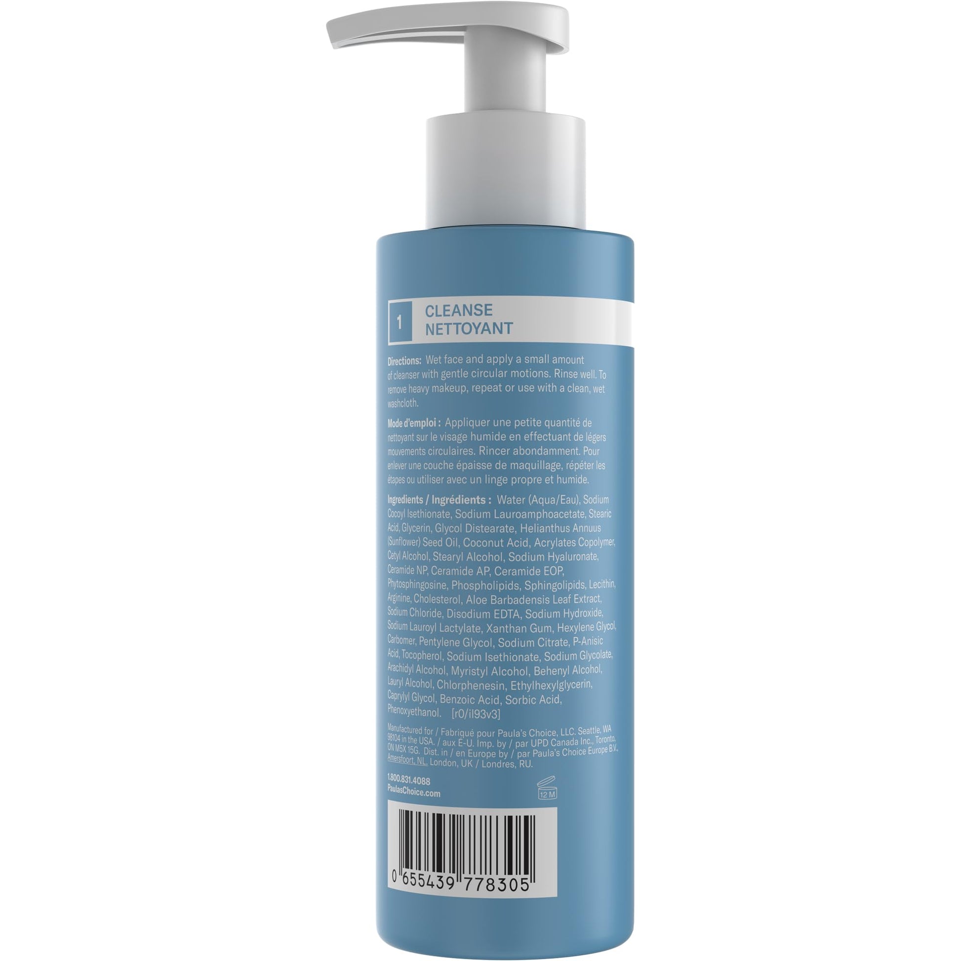 Paula's Choice RESIST Perfectly Balanced Foaming Cleanser, Hyaluronic Acid & Aloe, Anti-Aging Daily Face Wash, for Enlarged Pores & Oily Skin, Fragrance-Free, 190 mL - Available at All In One Marketplace Canada