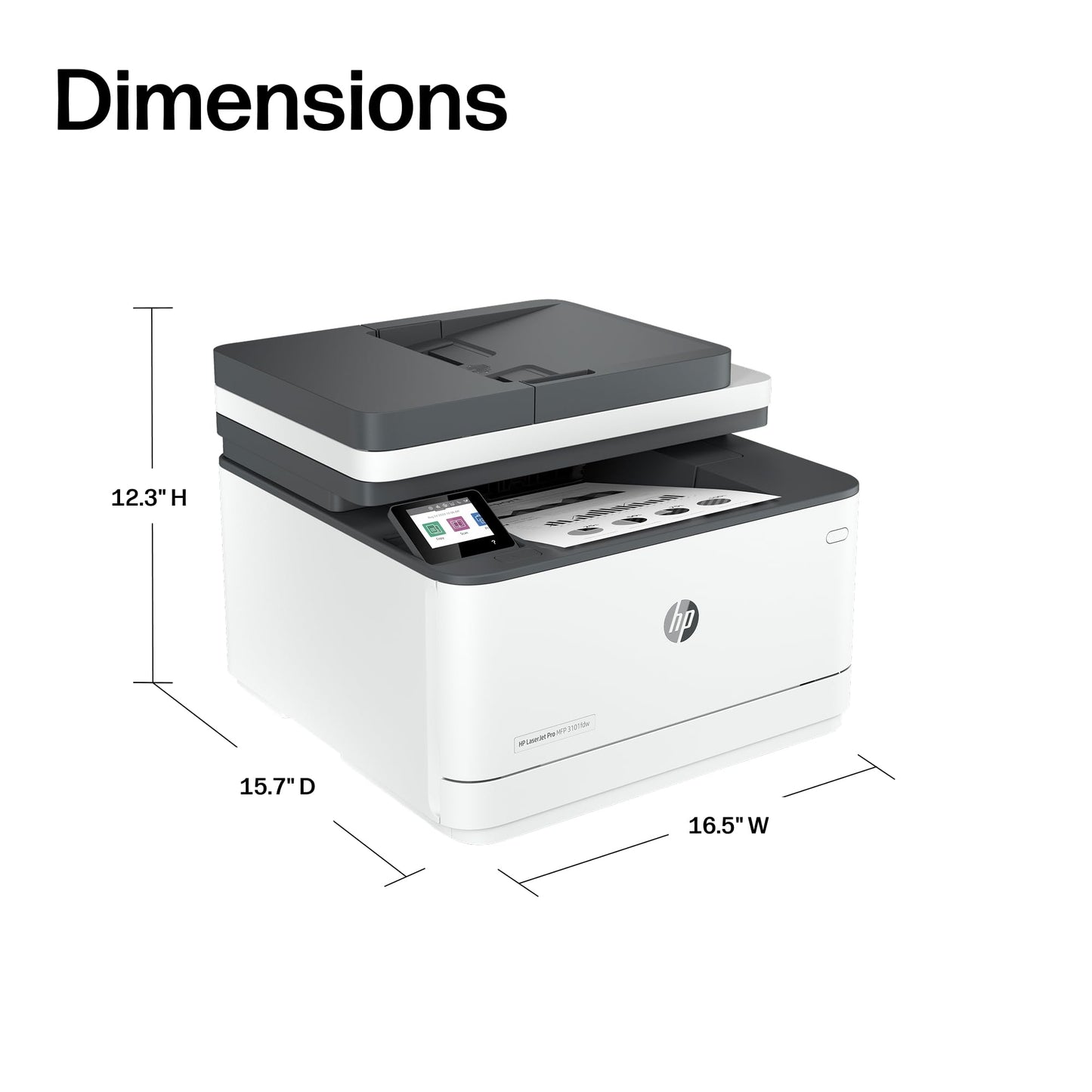 HP LaserJet Pro MFP 3101fdw Printer HP