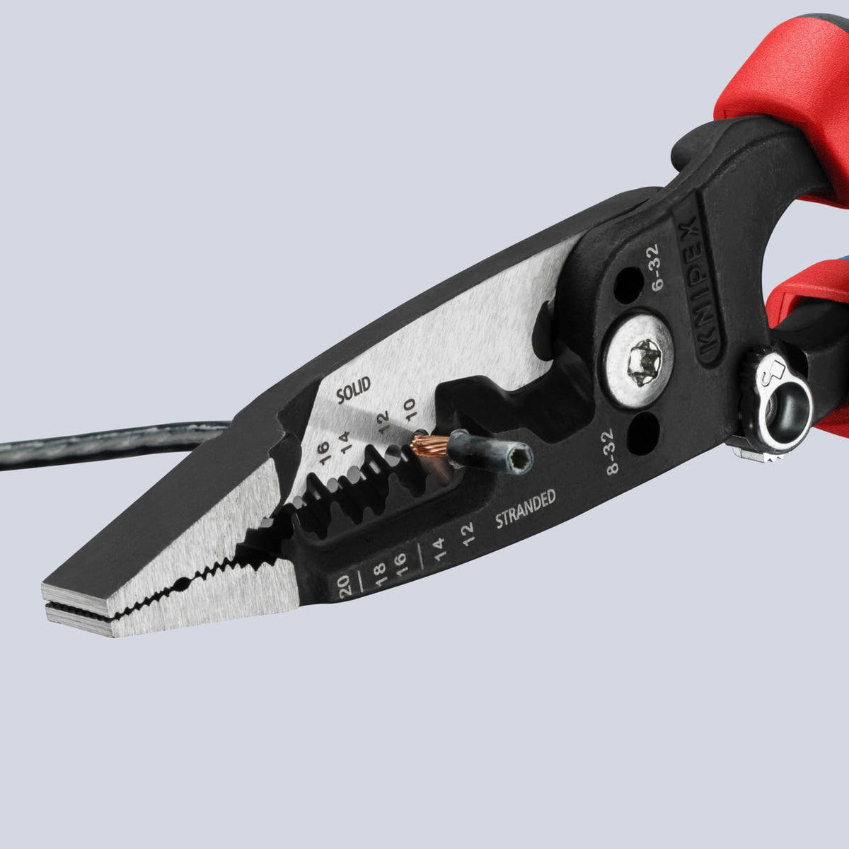 KNIPEX Tools 13 72 8 Forged Wire Stripper 10-20 AWG, 8"