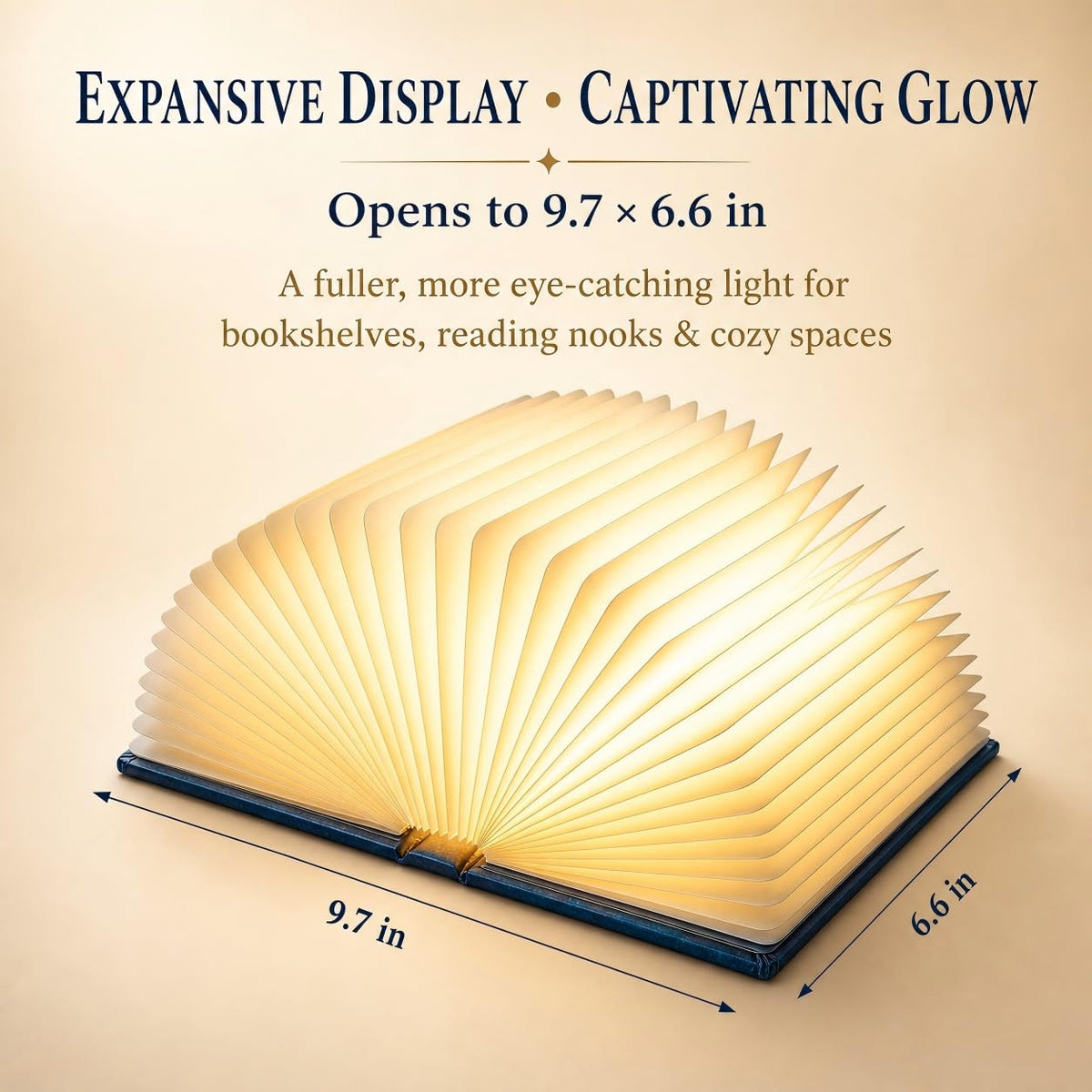 Book Lovers Gift Book Lamp, 5-Color LED, Foldable Lamp, Hot Foil Cover 🍁 All In One Marketplace Canada