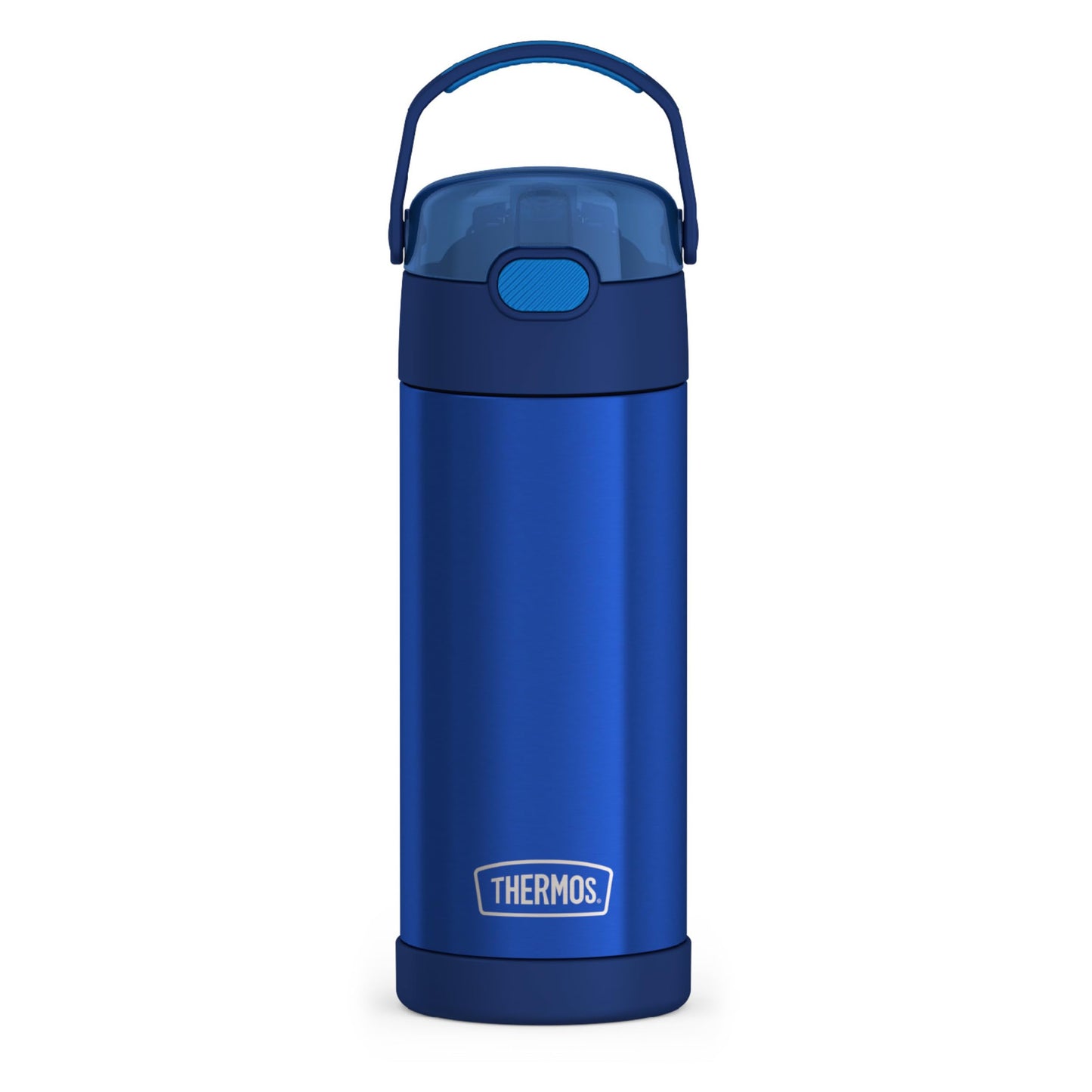 THERMOS FUNTAINER Water Bottle with Straw, 14oz, Navy