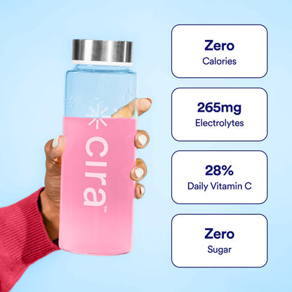 Cira Hydration Electrolytes Powder - Daily Electrolyte Powder, Sugar Free w Himalayan Salt, Magnesium, Potassium, Hydration Powder for Dehydration Relief & Recovery - Strawberry Margarita, 45 Servings