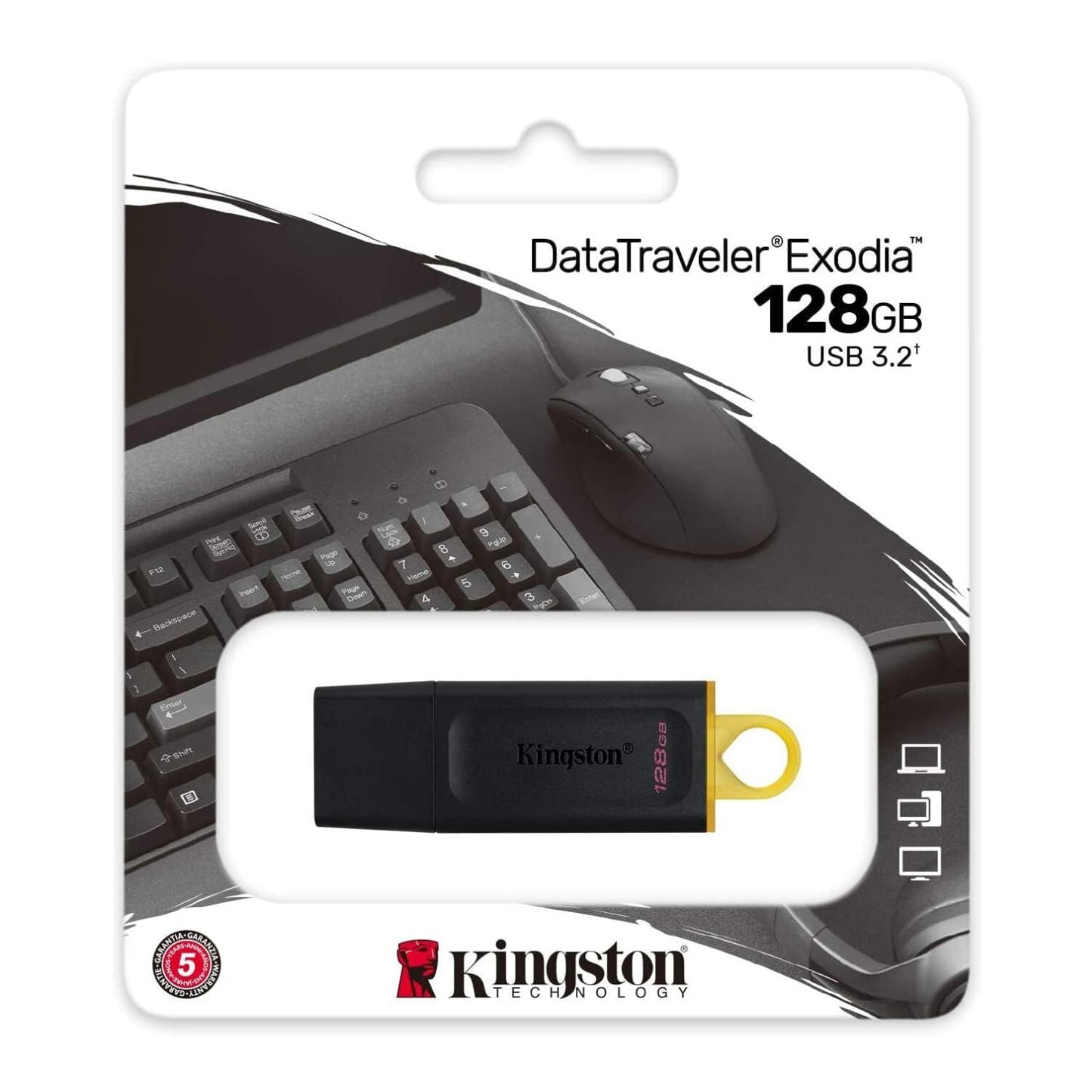 Kingston DataTraveler Exodia 128GB USB 3.2 Flash Drive DTX/128GB