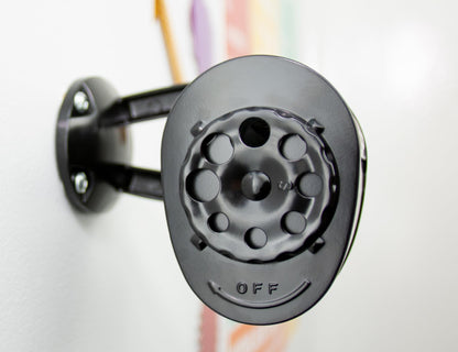 Bostitch Office Wall Mount Manual Pencil Sharpener, Tip Saver, 8 Hole Dial, 6X Longer Cutter Life, Vertical or Horizontal Mounting Black (MPS1-BLK) Bostitch