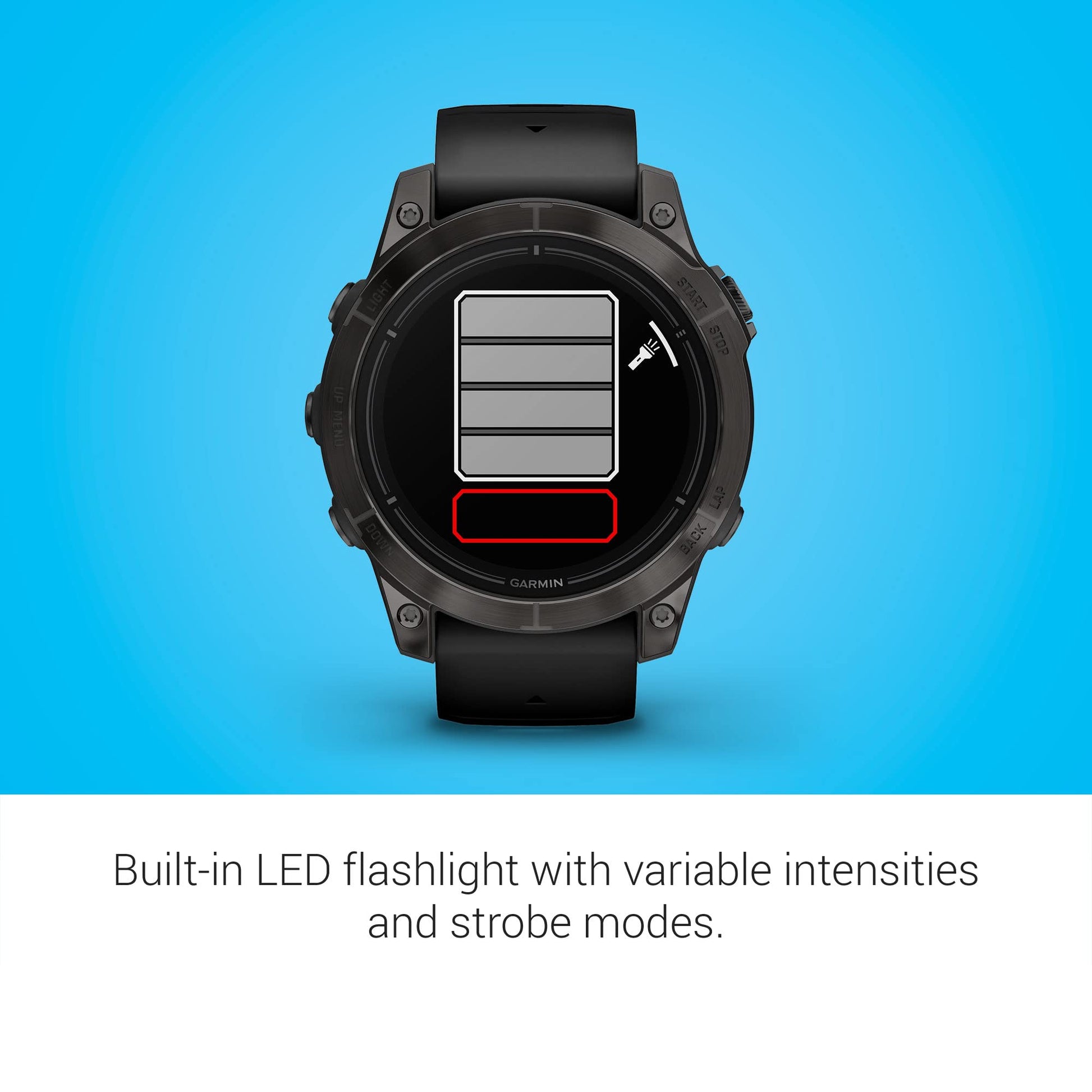 Garmin epix Pro (Gen 2) Sapphire Edition, 47mm, High Performance Smartwatch, Advanced Training Technology, Built-in Flashlight, Black Garmin