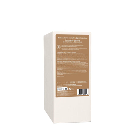 ATTITUDE Liquid Hand Soap Refill, EWG Verified, Made in Canada, Plant and Mineral-Based, Vegan Personal Care Products, Vanilla Caramel Scent, 2 L 🍁 All In One Marketplace Canada
