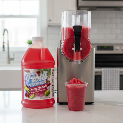 Snappy Frosti Tropics Cherry Limeade Slushy Mix, Slushie Syrups for Machine, Granita Slushy Syrup, Slushie Mix For Frozen Drink Blender, 1/2 Gallon 🍁 All In One Marketplace Canada
