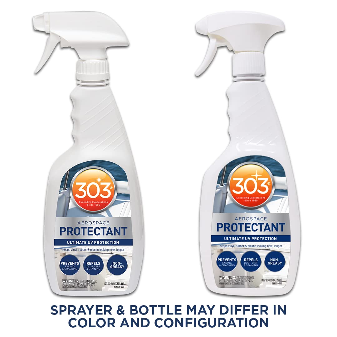 303 Marine Aerospace Protectant - Provides Superior UV Protection, Repels Dust, Dirt, and Staining, Dries to A Smooth, Matte Finish, Restores and Maintains A Like-New Appearance, 32oz (30306) 946 ml (Pack of 1) 303
