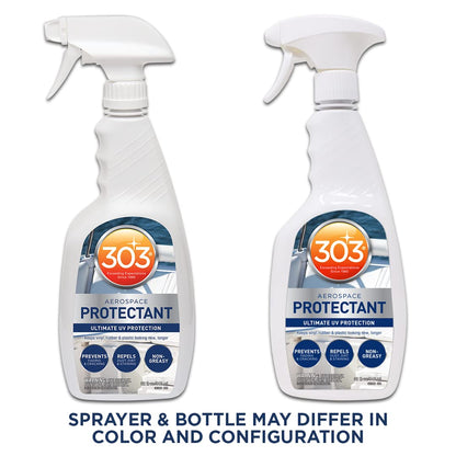 303 Marine Aerospace Protectant - Provides Superior UV Protection, Repels Dust, Dirt, and Staining, Dries to A Smooth, Matte Finish, Restores and Maintains A Like-New Appearance, 32oz (30306) 946 ml (Pack of 1) 303