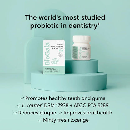 Prodentis Mint | Dental Oral Probiotic Lozenges | for Adults | Clinically Proven Dental Probiotics | Promotes Good Oral Health & Gut Health Too | 30 Mint-Flavored Lozenges - Available at All In One Marketplace Canada