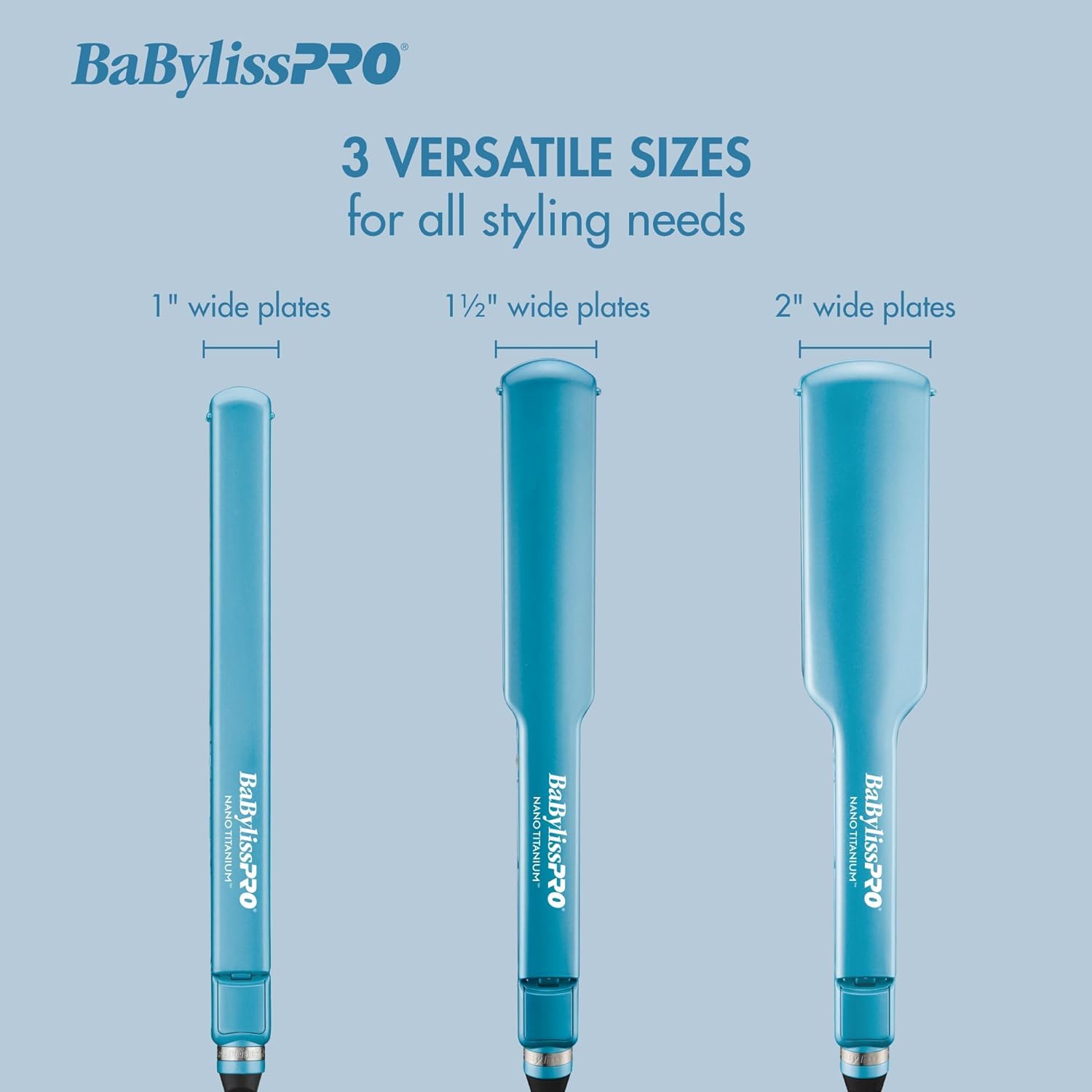 BaBylissPRO Nano Titanium & Ceramic 1.5-Inch Ultra-Slim Hair Straightener BaBylissPRO
