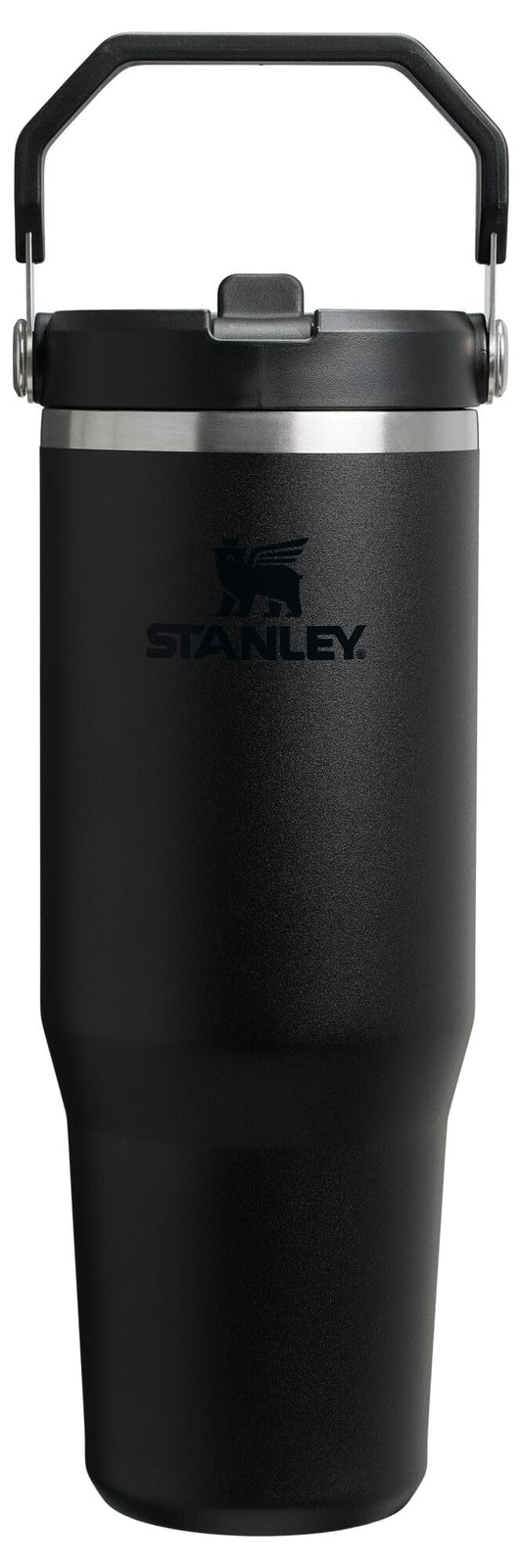 STANLEY Gobelet Isotherme IceFlow 2.0 avec Paille Intégrée et Poignée 887 ml | Couvercle Vissable et Paille Relevable | Bouteille d'eau Anti-fuite | Acier Inoxydable Isotherme | Sans BPA | Noir 2.0 🍁 All In One Marketplace Canada