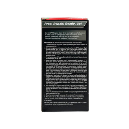 3M Bondo Fiberglass Resin Repair Kit, 0.45 Pint, Includes Fiberglass Resin, Liquid Hardener, Spreader, Fiberglass Cloth and Mixing Tray, Repair Holes & Scratches on Automobiles, Boats and More (420) 3M