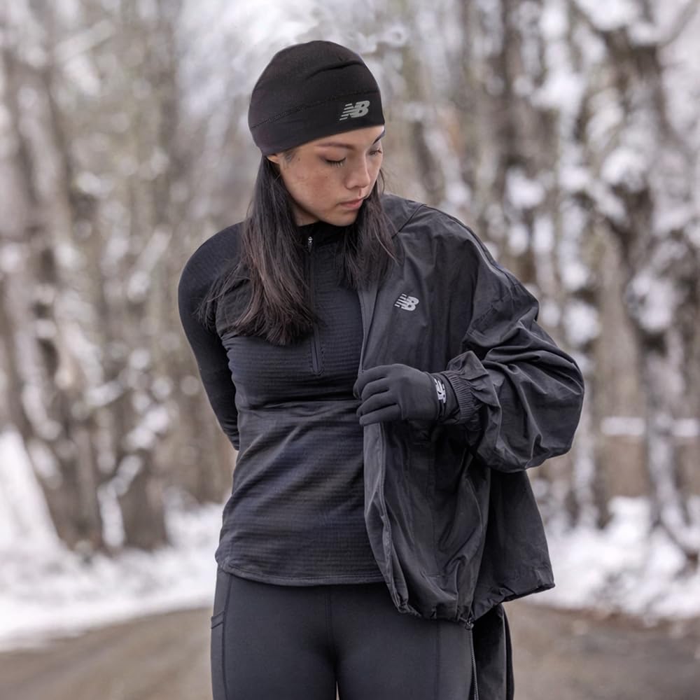 New Balance Lightweight Running/Athletic Hat, Beanie, Cap Black