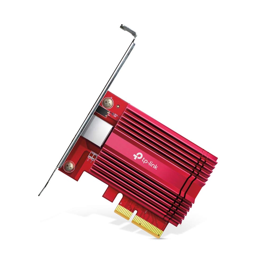 TP-Link 10GB PCIe Network Card (TX401) - PCIe to 10 Gigabit Ethernet Network Adapter, Supports Windows 11/10/8.1/8/7, Windows Servers 2019/2016/2012 R2, and Linux, Including a CAT6A Ethernet Cable TP-Link