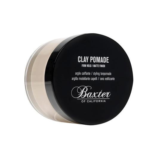 Baxter of California Clay Pomade for Men & Women - Unscented, Mens Hair Styling Clay with Matte Finish, Perfect for Texturizing Straight or Wavy Hair, Suitable for All Hair Types, 2 oz Baxter of California