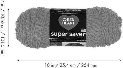 Red Heart Super Saver Oatmeal, 3 Pack of 7oz/198g-Acrylic-#4 Medium-364 Yards, Knitting/Crochet