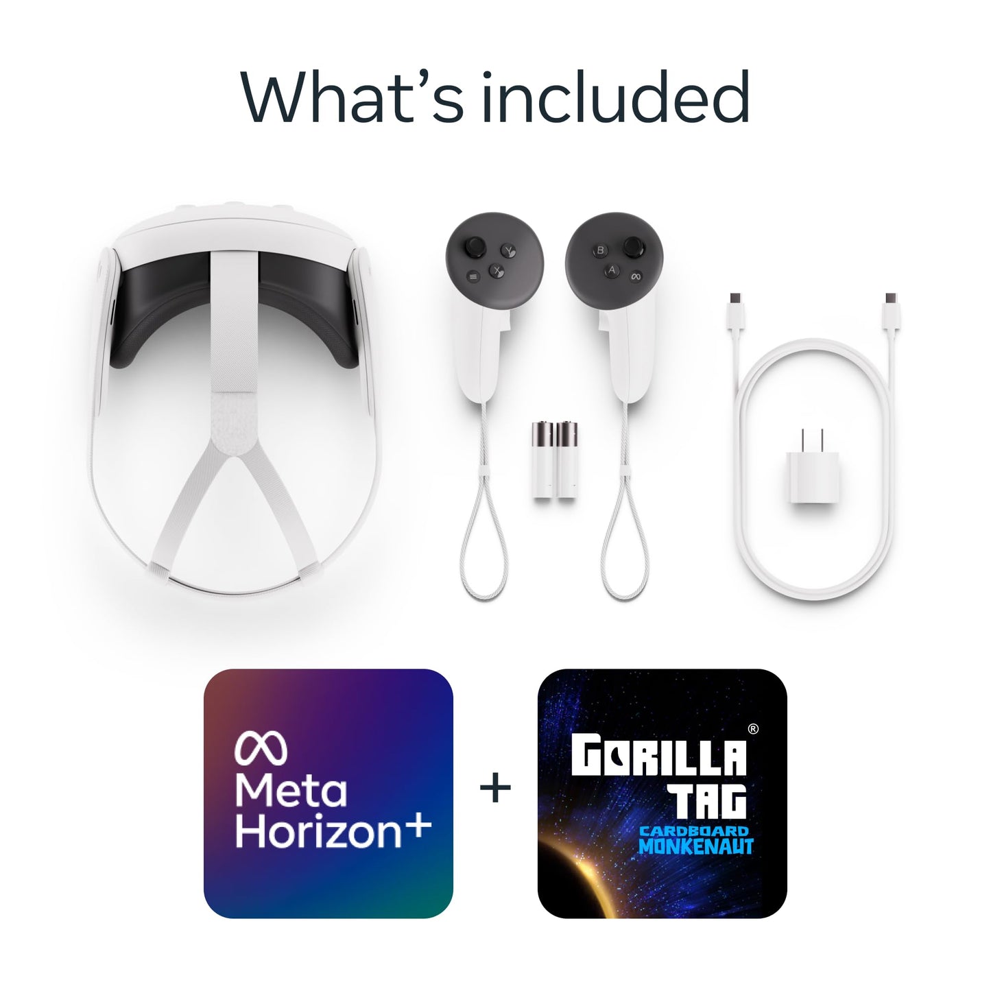 Meta Quest 3 512GB | VR Without Wires — Gorilla Tag Cardboard Monkenaut Bundle — Amazon Exclusive— Access to 100+ Games with a 3-Month Trial of Meta Horizon+ Included