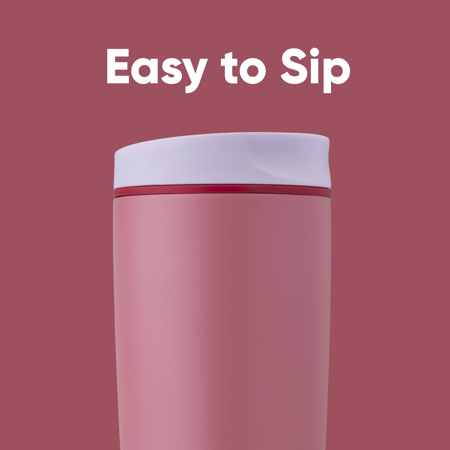 Owala SmoothSip Slider Insulated Stainless Steel Coffee Tumbler, Reusable Iced Coffee Cup, Hot Coffee Travel Mug, BPA Free 20 oz, Crochet Queen