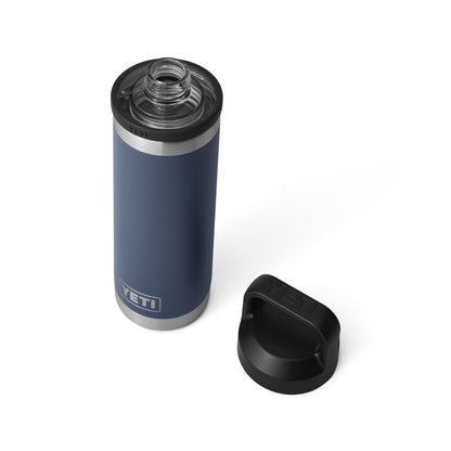 YETI Rambler 18 oz Bottle, Vacuum Insulated, Stainless Steel with Chug Cap, Navy YETI