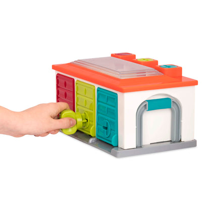 Battat Toy, Color Sorting Push-and-Go Playset, Red, Toddler Battat