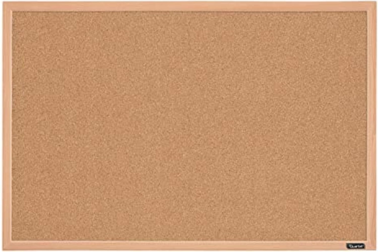 Quartet Natural Cork Bulletin Board, 35" x 23", Wood Finish MDF Frame, Self-healing Cork (2642638035)