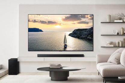 Samsung Sound Bar HW-B750F/ZC, 5.1 Channel, Subwoofer, 400 watts, Surround Sound, Q-Symphony, Dolby Digital, DTS Virtual:X, Bass Boost, Adaptive Sound, Bluetooth, HDMI ARC, Soundbar