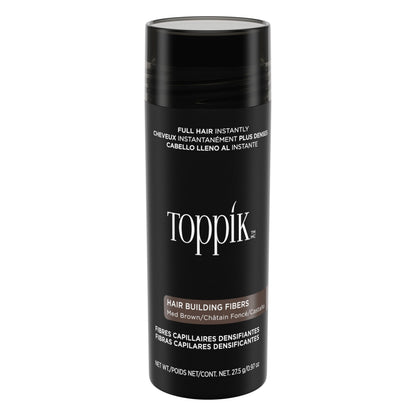 TOPPIK Hair Building Fibers, 27.5 g, Fill In Fine or Thinning Hair, Instantly Thicker Looking, Multiple Shades for Men & Women
