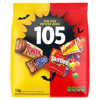 MARS, Halloween Chocolate and Candy Fun Size Mixed Pack, 105 count