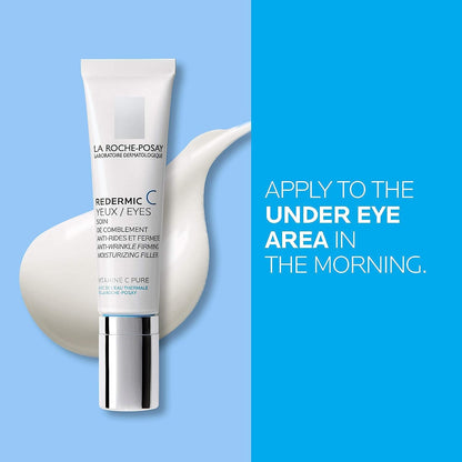 La Roche-Posay Eye Cream, Redermic C Anti Aging Eye Cream with Pure Vitamin C & Hyaluronic Acid, Firming & Brightening, Suitable for Sensitie Skin, 15ml